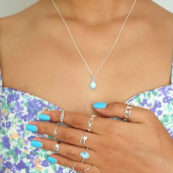 Studio Jewellery Feature & Stacker Rings | Rings-Adjustable Chain Link Silver Ring