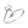 Studio Jewellery Feature & Stacker Rings | Rings-Adjustable Fox with Tail Sterling Silver Ring