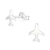 Studio Jewellery Stud Earrings | Earrings-Air Plane Silver Stud Earrings
