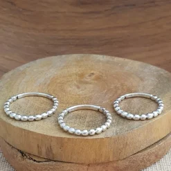 Studio Jewellery Feature & Stacker Rings | Rings-Bead Ball Silver Ring