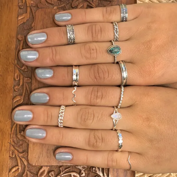 Studio Jewellery Feature & Stacker Rings | Rings-Bead Ball Silver Ring