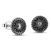 Studio Jewellery Stud Earrings | Earrings-Beaded Disc Studs