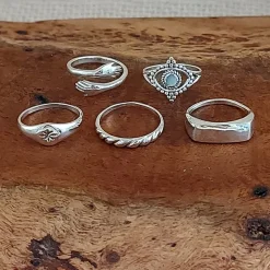 Studio Jewellery Feature & Stacker Rings | Rings-Beaded Eye Silver Ring