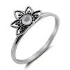 Studio Jewellery Feature & Stacker Rings | Rings-Beaded Mandala Silver Ring