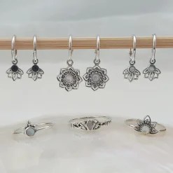 Studio Jewellery Feature & Stacker Rings | Rings-Beaded Mandala Silver Ring