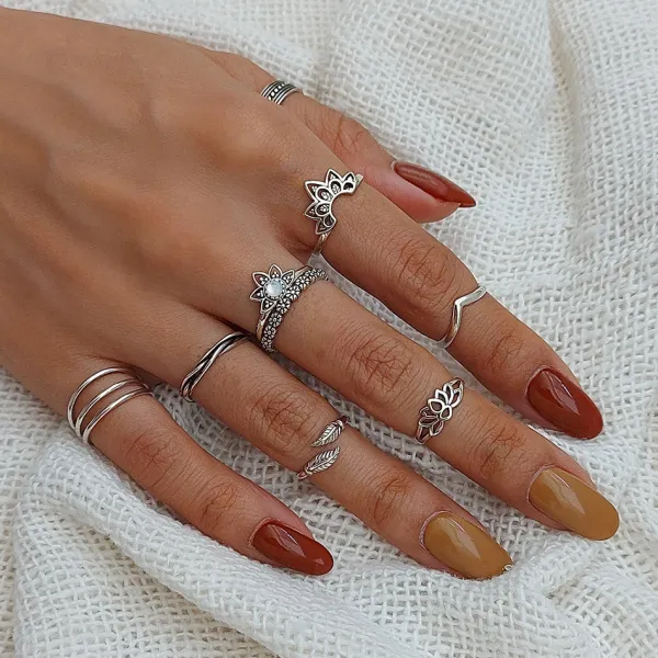Studio Jewellery Feature & Stacker Rings | Rings-Beaded Mandala Silver Ring
