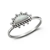 Studio Jewellery Gem Stone Rings | Rings-Beaded Shell Silver Ring
