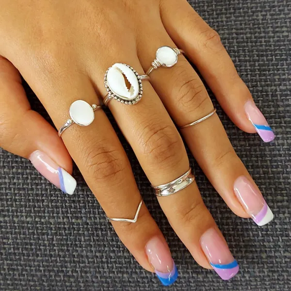 Studio Jewellery Gem Stone Rings | Rings-Big Oval 1 Bead Silver Ring