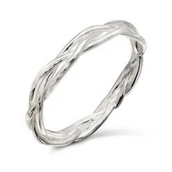 Studio Jewellery Feature & Stacker Rings | Rings-Birds Nest Polished Silver Ring