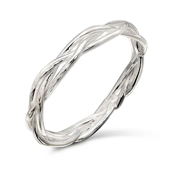 Studio Jewellery Feature & Stacker Rings | Rings-Birds Nest Polished Silver Ring