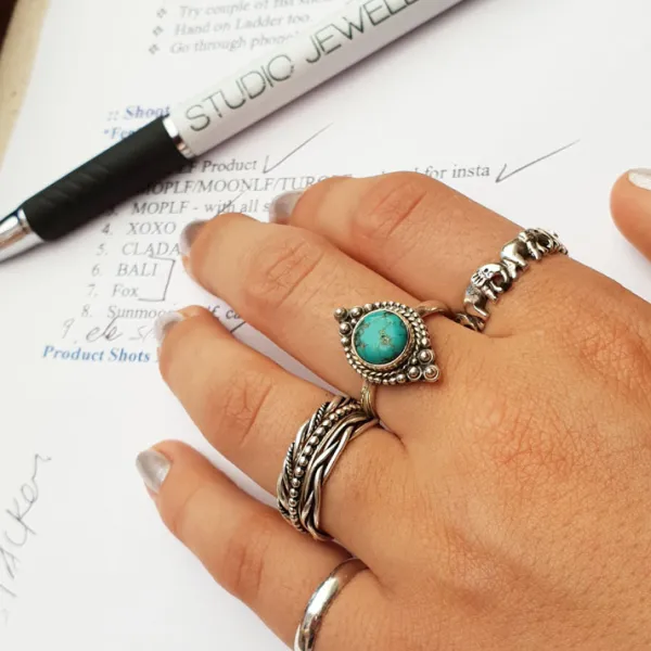 Studio Jewellery Feature & Stacker Rings | Rings-Birds Nest Silver Stacker Ring