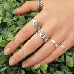 Studio Jewellery Feature & Stacker Rings | Rings-Birds Nest Silver Stacker Ring