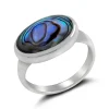 Studio Jewellery Feature & Stacker Rings | Rings-Bold Abalone Silver Ring