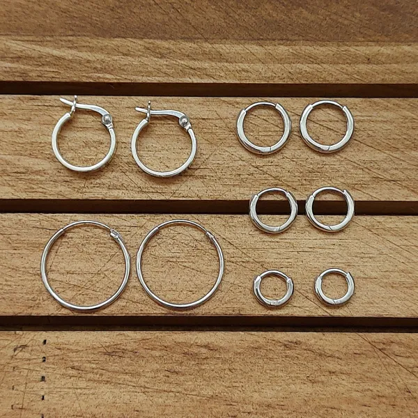 Studio Jewellery Hoop Earrings | Earrings-Bold Huggie Hoop Earrings