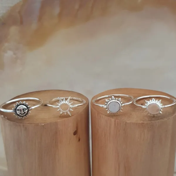 Studio Jewellery Feature & Stacker Rings | Rings-Bright Sun Silver Ring
