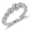 Studio Jewellery Rings-Bubble Silver Ring
