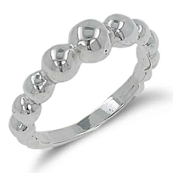 Studio Jewellery Rings-Bubble Silver Ring