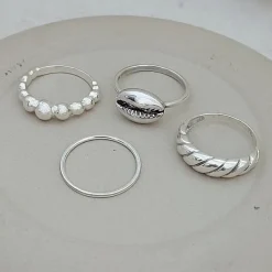 Studio Jewellery Rings-Bubble Silver Ring