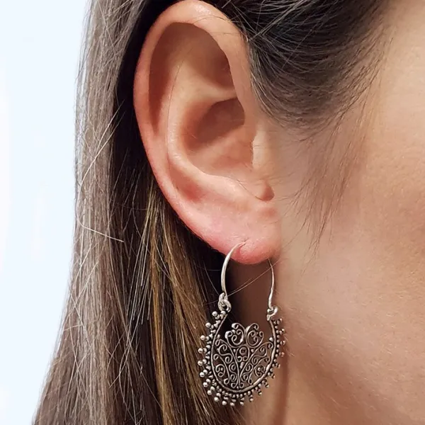 Studio Jewellery Earring Jackets And Threaders | Earrings-Celtic Disc Silver Earrings