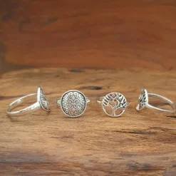 Studio Jewellery Feature & Stacker Rings | Rings-Celtic Disc Silver Ring
