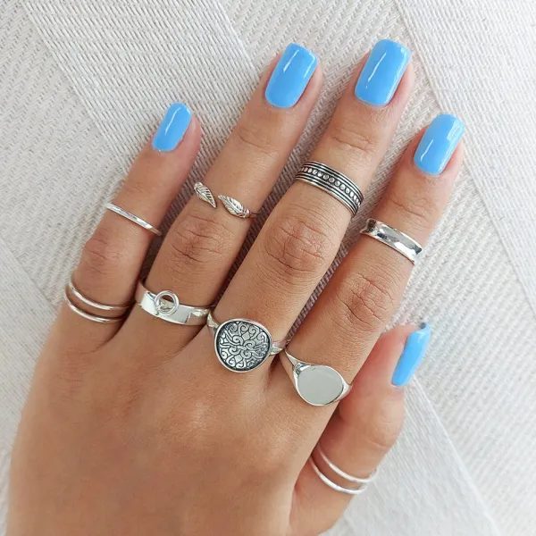 Studio Jewellery Feature & Stacker Rings | Rings-Celtic Disc Silver Ring