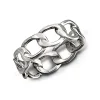 Studio Jewellery Feature & Stacker Rings | Rings-Chain Link Silver Ring