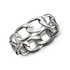 Studio Jewellery Feature & Stacker Rings | Rings-Chain Link Silver Ring