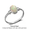 Studio Jewellery Gem Stone Rings | Rings-Classic Oval Opal Gemstone Ring