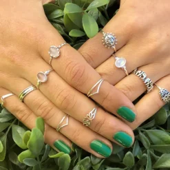 Studio Jewellery Gem Stone Rings | Rings-Classic Oval Rose Quartz Gemstone Ring