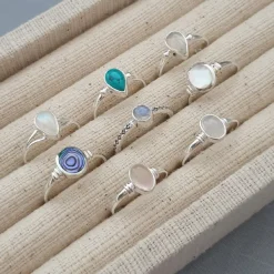 Studio Jewellery Gem Stone Rings | Rings-Classic Oval Rose Quartz Gemstone Ring