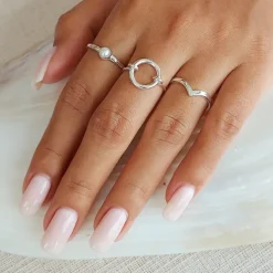 Studio Jewellery Feature & Stacker Rings | Rings-Classic Thick Chevron Ring