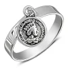 Studio Jewellery Feature & Stacker Rings | Rings-Coin Ringlet Silver Ring