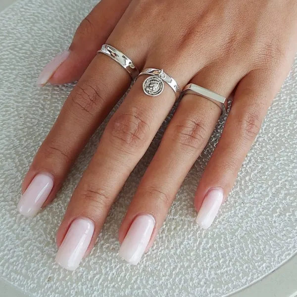 Studio Jewellery Feature & Stacker Rings | Rings-Coin Ringlet Silver Ring