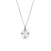 Studio Jewellery Necklaces-Compass Silver Necklace