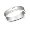 Studio Jewellery Rings | Feature & Stacker Rings-Concave Silver Band Ring