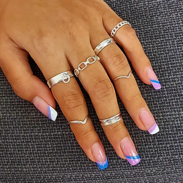 Studio Jewellery Rings | Feature & Stacker Rings-Concave Silver Band Ring