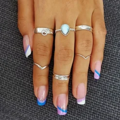 Studio Jewellery Rings | Feature & Stacker Rings-Concave Silver Band Ring