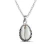 Studio Jewellery Necklaces-Cowrie Shell Silver Necklace