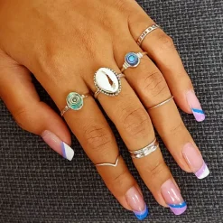 Studio Jewellery Gem Stone Rings | Rings-Cowrie Shell Silver Ring