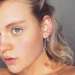 Studio Jewellery Earring Jackets And Threaders | Earrings-Crescent Moon Small Drop Earrings