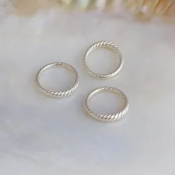 Studio Jewellery Feature & Stacker Rings | Rings-Croissant Silver Ring