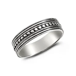 Studio Jewellery Feature & Stacker Rings | Rings-Dot Band Silver Ring