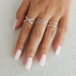 Studio Jewellery Feature & Stacker Rings | Rings-Double Band Ring
