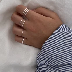 Studio Jewellery Feature & Stacker Rings | Rings-Double Band Ring