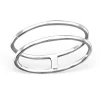 Studio Jewellery Feature & Stacker Rings | Rings-Double Fine Band 925 Sterling Silver Ring