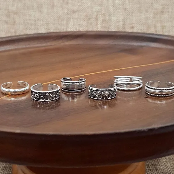 Studio Jewellery Rings | Midi And Knuckle Rings-Elephant Silver Toe Ring