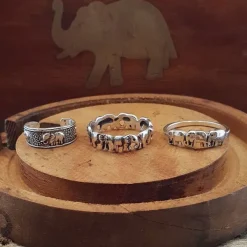 Studio Jewellery Rings | Midi And Knuckle Rings-Elephant Silver Toe Ring