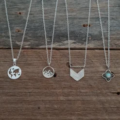 Studio Jewellery Necklaces-Faux Fire Opal Silver Necklace