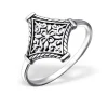 Studio Jewellery Feature & Stacker Rings | Rings-Filigree Patterned Sterling Silver Ring