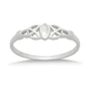 Studio Jewellery Gem Stone Rings | Rings-Fine Celtic Mother Of Pearl Sterling Silver Ring